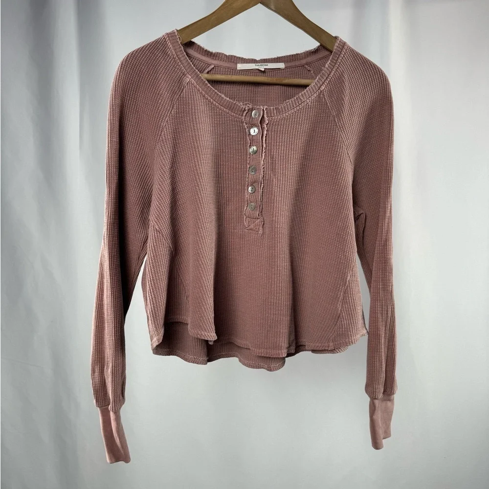 Tularosa Green The Vista Henley‎ Top & Legging in Rose Pink Size Extra Small